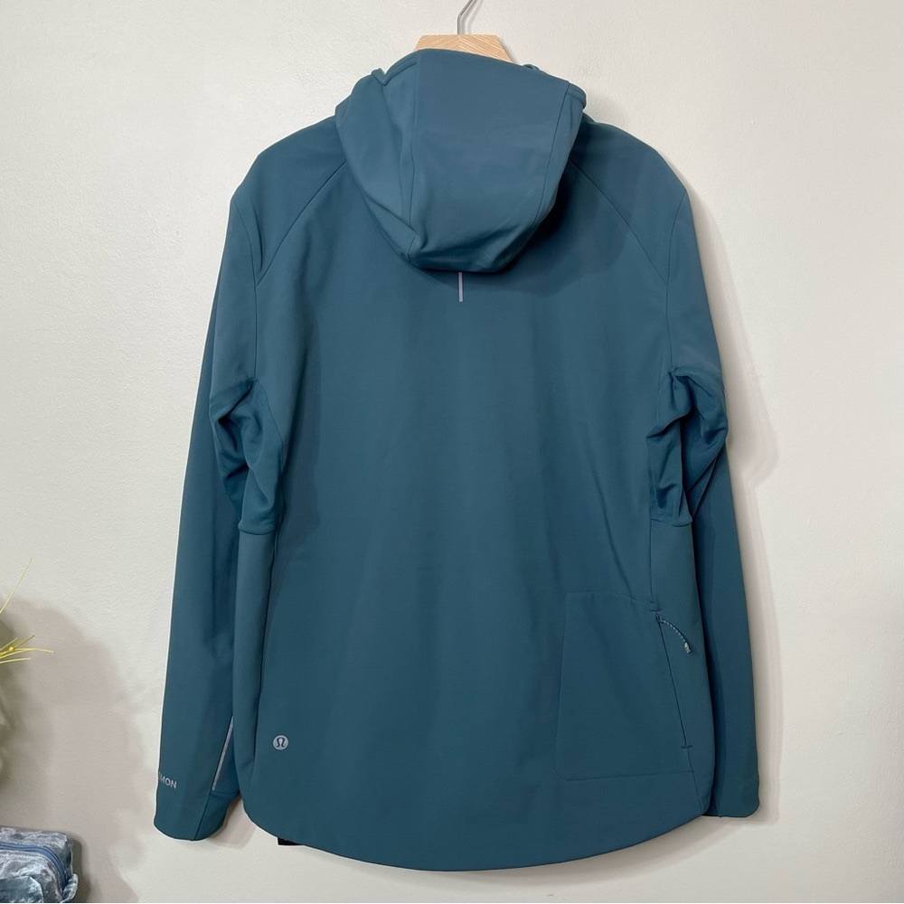 Men’s Lululemon Cross Chill Jacket Waterproof Fleece Coat Green Jasper Large Nwt - Picture 8 of 13